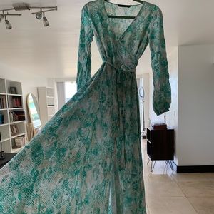 Beautiful wrap maxi dress.